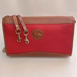 Dooney & Bourke RED AWL Crossbody/Clutch & Strap Rarely Carried & Exceptional